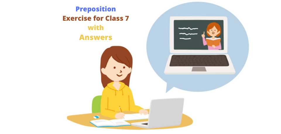 Preposition Exercise Class 7